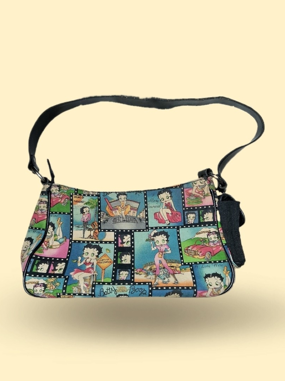 Betty Boop Multicolor Graphic Crossbody Bag